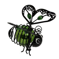 Bee Ornament with Sunlight Collector LED Sun-Powered Bee Ornament Energy-Saving for Yard