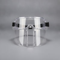 High-Impact Safety Goggles with Detachable Face Guard Surrounding Safety Goggles with Flip-up Face Guard Comfortable Soft for Workshop