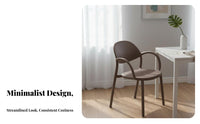 Stackable Design Molded Plastic Chair Integrated Armrests Molded Plastic Armchair Minimalist Design Household Furniture Easy to Clean for Interior Designers, Event Planners, Restaurant, Dining Room, Kitchen, Balcony