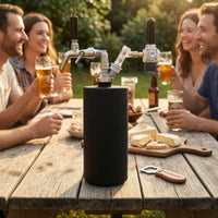 Double Ball-Lock Beer Dispensing Kit with Regulator Adjustable Rate-Adjustment Mini Keg Dispenser Backflow-Preventing