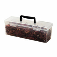 Japanese & design 6-Compartment seasoning Box particleresistant Multi-Compartment Condiment container Compartmentalized Design Seasoning Container particleresistant Lids for Home Cooks, Chefs, Foodies, Countertop, Dining Table, Cabinet, Restaurant