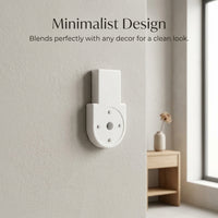 Heavy Duty Seamless Wall Hooks Solid ABS Picture Hooks, No Nails Photo for Wall Hanging, Invisible for Homeowners, 3 Load Capacity