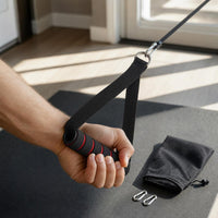Resistance Band Pull-Up Bar Handles with Carabiners for Fitness Equipment