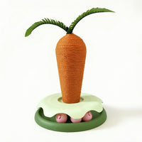 Cute Carrot Cat Scratching Post Adorable Carrot Cat Scratcher Sturdy Pet Supply Vertical for Cats, Kittens, Living Room