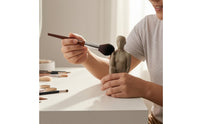 Detail Dusting Brush Wooden Handle Model Cleaning Brush Hobby Supplies Metal Ferrule Tapered Head