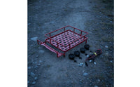 RC Roof Rack with Light Bar High Brightness Roof Rack Luggage Carrier Easy to Install Model Cargo Basket for Hobbyists