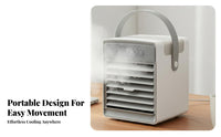 Low Noise Portable Air Cooler 3 Speed Settings Desktop Water Cooling Fan Energy Saving for Office Workers, Students, Bedroom, Dorm Room