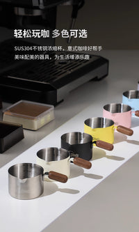 Bincoo Stainless Steel 304 Espresso Extraction Measuring Cup with Scale, Milk Pitcher