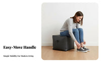 Nordic Design Round Pouf Soft Padded Seat paddinged Round Pouf Light Luxury Aesthetic Ottoman space-saving Size for Adults, Homeowners, Parents, Living Room, Entryway, Bedroom, inactiveice