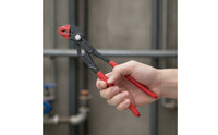 Quick-Adjust Pipe Pliers with Curved Gripping Surfaces Non-Slip Adjustable Pliers with Dipped Handles Ergonomic Compact for Mechanics, Workshops