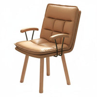 Ergonomic spine supportrest Upholstered rotating Chair Padded Seat and spine support Upholstered Wood Task Chair glidingRolling Casters Armchair century-1900scentury-1900svintage-inspired modern Design for Adults, Professionals