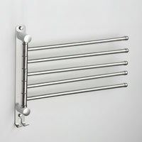 Stainless Steel Swivel Towel Rack Foldable Swing Arm Towel Rack Heavy Duty Easy to Install for Renters, Rv