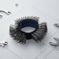 Wire Wheel Brush with Core Surface Cleaning Wire Brush Wheel Cleaning Heavy-Duty for Mechanics, Welders, Auto Body Restoration