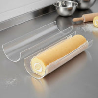 Easy to Clean Acrylic Roll Cake Mold Compact Acrylic Dessert Shaping Tool Portable