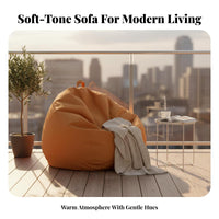 Ergonomic Support Bean Bag Chair Soft and Skin-Friendly Floor Sofa Breathable Indoor Seating Machine Washable Cover for Adults, Students, Gamers, Balcony, Reading Nook, Dorm Room, Lounge Area