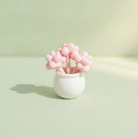 Dollhouse Succulent Tiny Miniature Succulent with Planter Miniature Potted Plants Artificial Ornament Faux for Crafters
