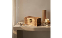 Wooden Storage Box Great Gift with Lid Wooden Box Secure Closure for Home Decor