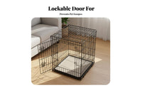 Configurable Design Metal Wire Pet Fence Easy Assembly Foldable Dog Pen Indoor Outdoor Use Portable Pet Exercise Pen No Tools Required for Small Dogs, Young Dogs