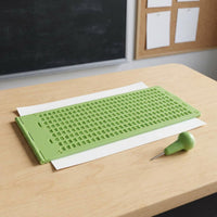 Plastic Foldable Braille Board Metal Tip Accessibility Tool for Blind People