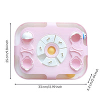 Slow-Feeding Puzzle Tray Fun Slow Feeding Tray Treat Dispenser for Fast Eaters, Cats, Mealtime