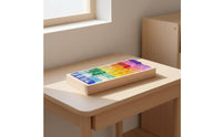 Acrylic Color Blocks Transparent Translucent Block Set Smooth Edges Rainbow Stacking Blocks for Kids, Playroom