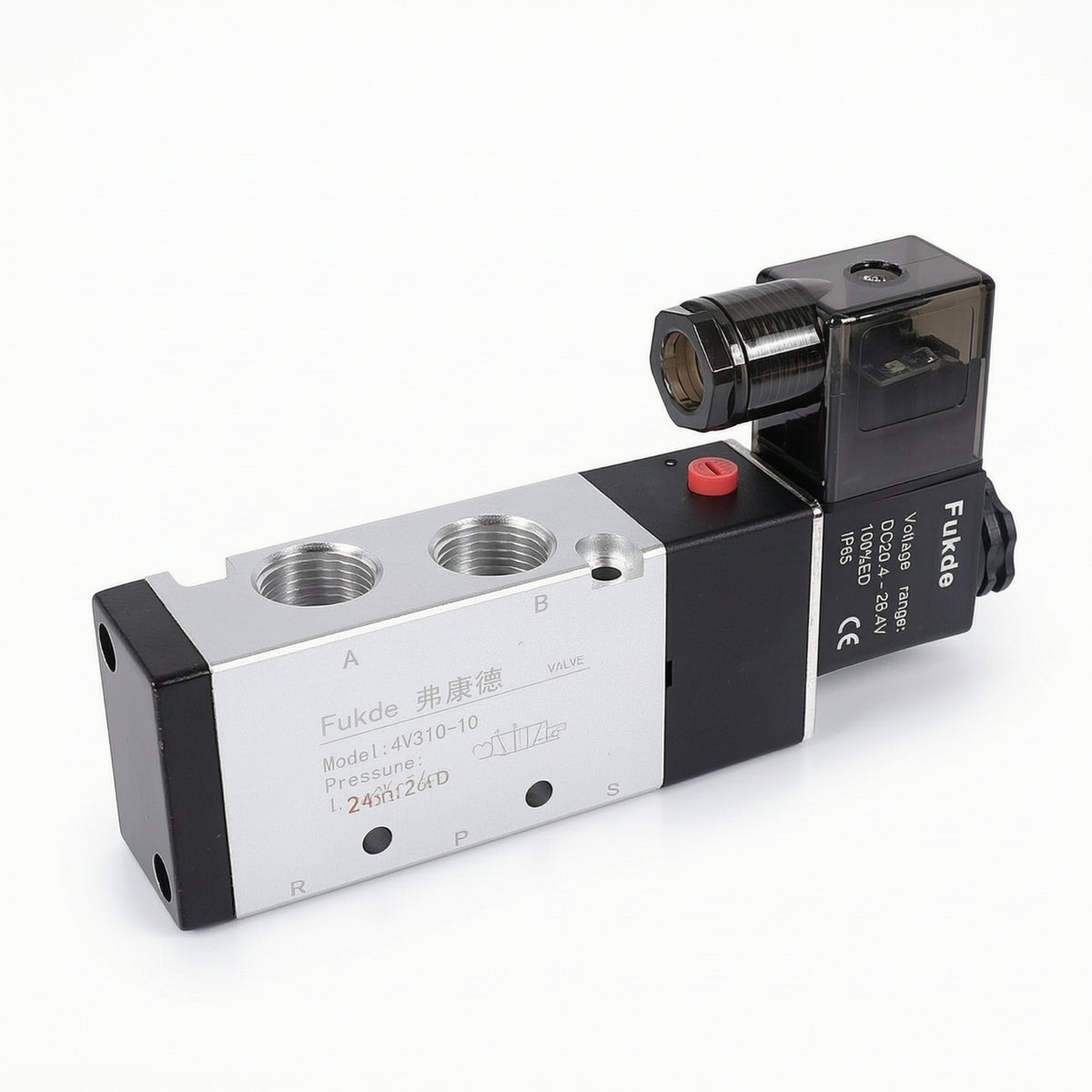 Inline Pneumatic Directional Control Valve Airtight Pneumatic Valve with Manual Override Long Service Life Easy to Assemble for Machinists, Automation Projects, Equipment Repair