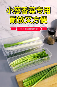 香菜小葱保鲜盒食品级葱姜蒜备菜收纳保鲜神器鸡蛋面条冰箱收纳盒