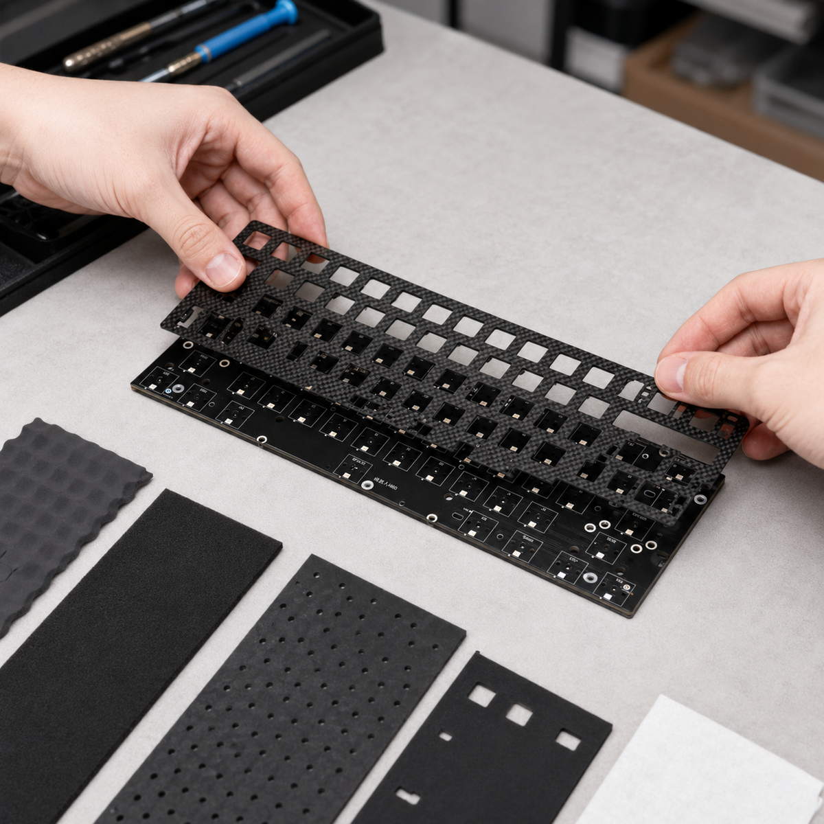 Wholesale Meow Star H60 Magnetic Axis PCB Board 61-Key Customized Component RGB Underglow GH60 Magnetic Keyboard Accessories