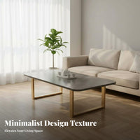 Small Space space-efficient dual-level Rectangular Table Minimalist Design Living Room Furnishing High-End Feel Home Furniture Easy to Clean for Homeowners, Families, Parents, Lounge Area, Office