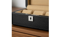 Watch Collection Display Case Wooden Frame Carbon Fiber Watch Case Individual Organizer Perfect Gift Dirt-Resistant-Resistant