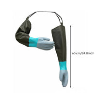 Waterproof Rubber Gloves Thickened Long Rubber Gloves Heavy Duty for Fishing