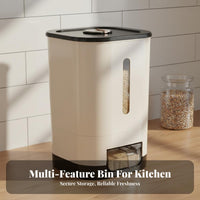 Rice Storage Bin Dampness-Resistant-Resistant Sealed Rice Dispenser Airtight Flour Storage Container for Countertop, Cabinet
