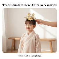 Chinese Traditional Headpiece Festive Chinese Traditional Hair Crown Chinese Traditional Hair Crown All-Match Tang Design Tiara