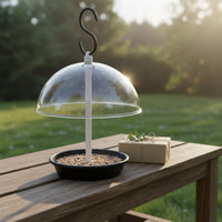 Dome Bird Feeder Weatherproof Hanging Bird Feeder Squirrel Resistant Garden Supply for Backyard