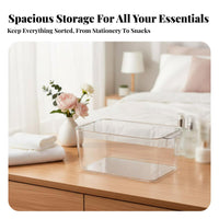 Clear Lidded Box Transparent View Clear Lidded Container Dustproof Lid