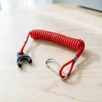 Flameout Lanyard Coiled Power-Interrupt Cord Spring-Style Boat Engine Kill Switch Cord for Boaters, Boating