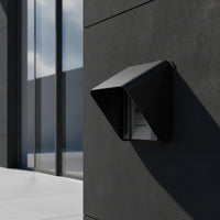 Access Control Cover U-Shaped Entry Chime Guard with Hood Access Control Guard Wall-Mount Entry Chime Cover Frosted for Gate
