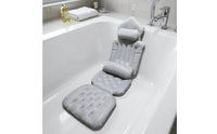 Padded Bathtub Bath Cushion with Hanging Loop Soft Full Body Bath Pillow Non-Slip Skin-Friendly for Home Bathroom