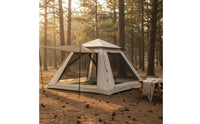 Rainproof Automatic Camping Tent bugProof Instant Setup Tent Spacious Interior Portable Shelter Ventilated Mesh Openings for Campers, Families, Beach, Parks