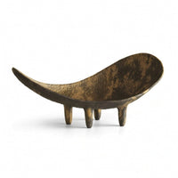 C-Shaped Fruit Bowl Vintage Bowl with Legs Decorative Tabletop Ornament for Collectors, Dining Table, Living Room