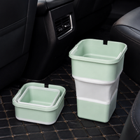 Large Car Trash Can for Families, Foldable Car Trash Can, Space-Saving Waste Container for Trunk, Mobile Trash Can with Bag Holder