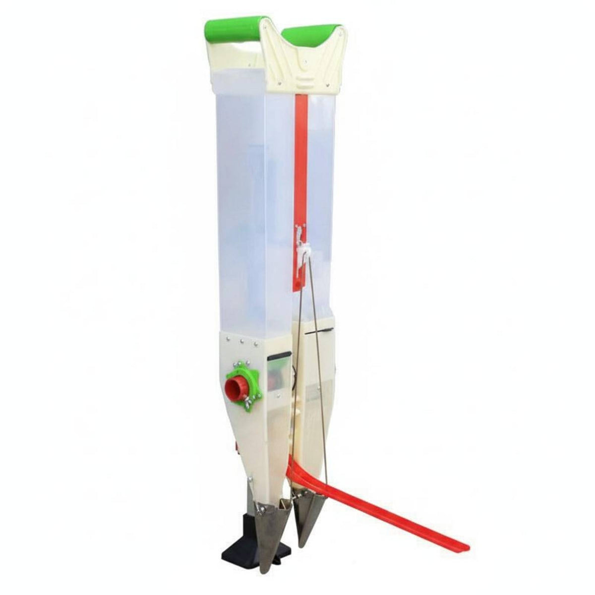 Precise Seeding Manual Corn Seeder Adjustable Depth Handheld Planter Stainless Steel Nozzle Manual Seeder for Farmers, Gardeners, Farm, Hillside