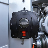 Battery Selector Switch Waterproof Battery Disconnect Switch Flame-Retardant Compact for RV Owners, Yacht, Recreational Vehicle
