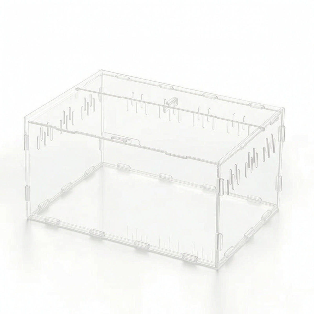Clear Acrylic Terrarium Transparent Reptile Enclosure Secure Enclosure Compact for Pet Display