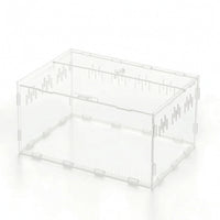 Clear Acrylic Terrarium Transparent Reptile Enclosure Secure Enclosure Compact for Pet Display