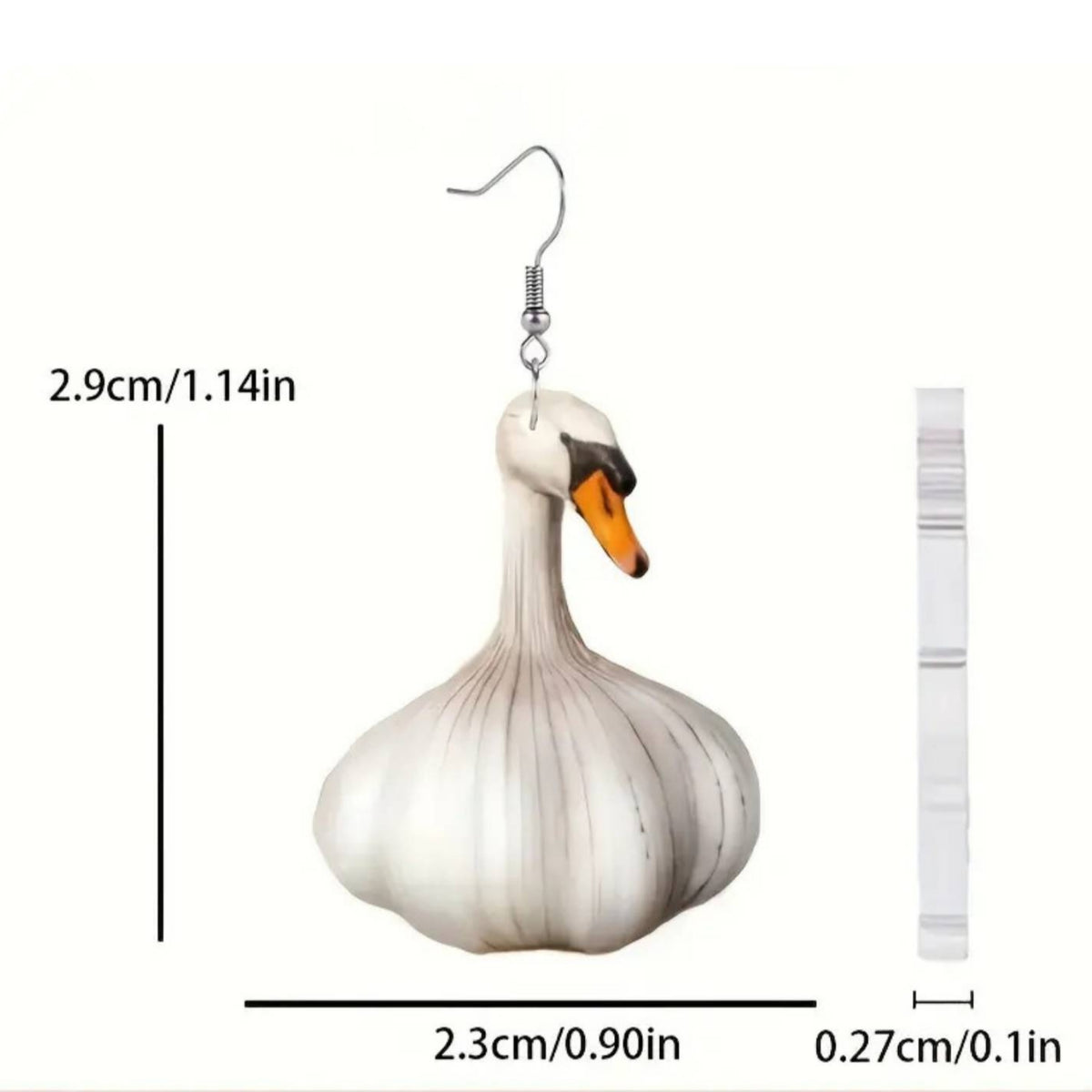 Garlic Earrings Funny Novelty Earrings Unique for Everyday Wear, Women