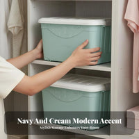 Large Capacity Wheeled Storage Tote adaptable Rolling Box with Lid Stackable Organizing Container debrisresistant for households, Hobbyists, Dorm Room, Bedroom, beneath the bed, Playroom