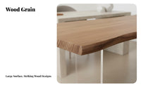 Uncut Edge Levitating Table Single Slab Top Work Desk Versatile Household Furniture for Students, Design Enthusiasts, Home Office, Study, Living Room