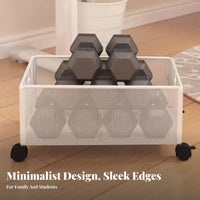 Wheeled literature container with casters Multi-Tier Utility trolley Large Capacity for Students