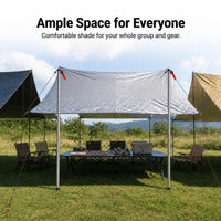 Outdoor Portable Camping Tarp Shelter Sunshade UV Protection Canopy for Picnic and Rain